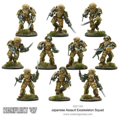 Konflikt '47: Assault Frame Armoured Infantry Squad - Warlord Games - WLG