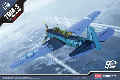 Academy Models 12285 TBM-3 Avenger USS Bunker Hill 1/48 Scale Model Kit