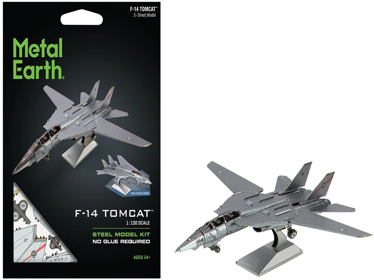 455587_69f0d02b5c1001.08867827_1200x900.webp Model Kit Grumman F-14 Tomcat Fighter Aircraft "United States Navy" (Challenging Difficulty) Steel Model by Metal Earth