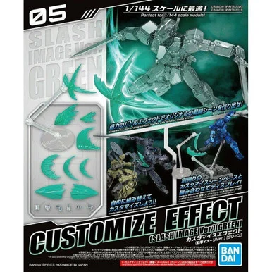 CUSTOMIZE EFFECT (SLASH IMAGE Ver.) [GREEN] - Bandai - BAN