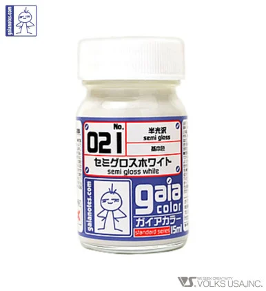 Gaia Base Color 021 Semi-Gloss White - 15ml