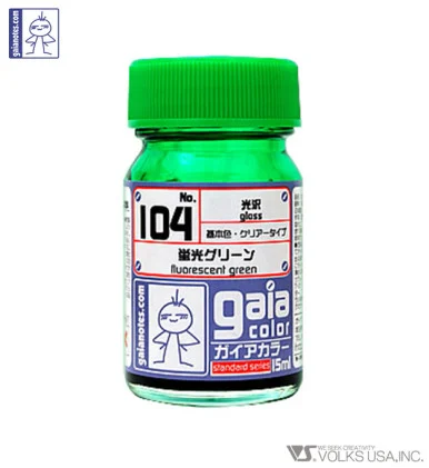 Gaia Fluorescence Color 104 Fluorescent Green - 15ml