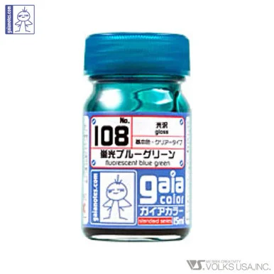 Gaia Fluorescence Color 108 Fluorescent Blue Green - 15ml
