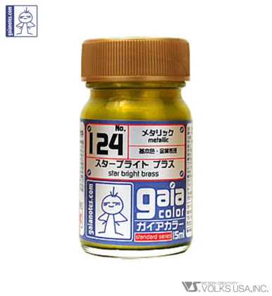 Gaia Metallic Color 124 Star Bright Brass - 15ml