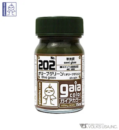 Gaia Military Color 202 Olive Green - 15ml