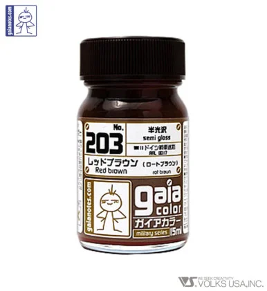 Gaia Military Color 203 Red Brown - 15ml
