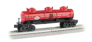 Bachmann 47119 O Triple Dome Tank Car Cook Paint & Varnish