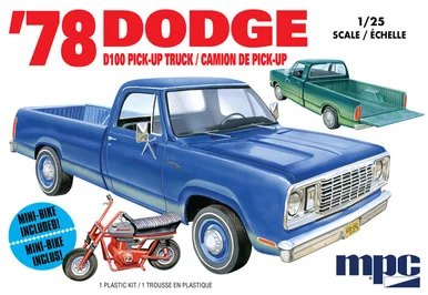 MPC 901 1978 Dodge D100 Custom Pickup 1/25 Scale Model Kit