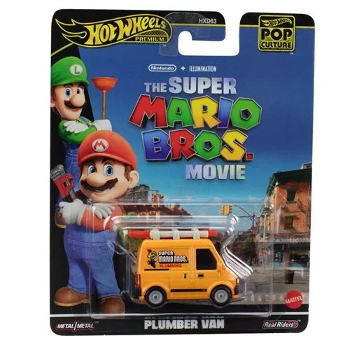 Hot Wheels Plumber Van The Super Mario Brothers Movie 1/64 Scale Diecast Car - Mattel