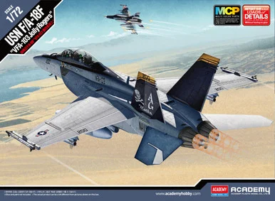 Academy Models 12535 USN F/A-18F VFA-103 Jolly Rogers 1/72 Scale Model Kit