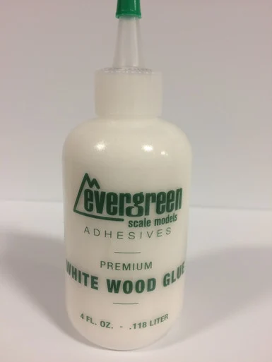 Evergreen 83 Premium White Wood Glue 4 Ounce Bottle - Evergreen Scale Models