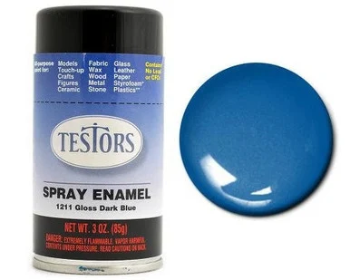 Testors 1211 Dark Blue Enamel Spray 3oz