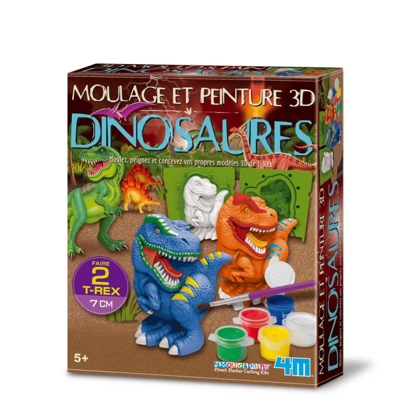 Crea MOLDING KIT: 3D DINOSAURS - 4M