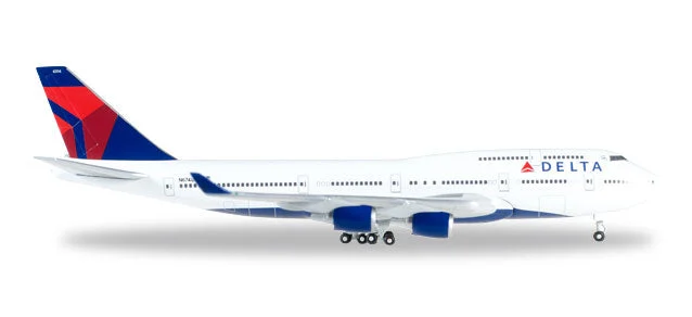 Boeing 747-400 N674US Delta Airlines 1:500 Scale Model