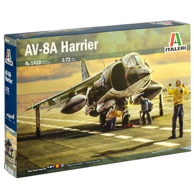 Italeri 1410 AV-8A Harrier Fighter 1/72 Scale Model Kit