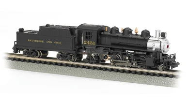 Bachmann 51560 N Prairie 2-6-2 & Tender - Baltimore & Ohio #2451