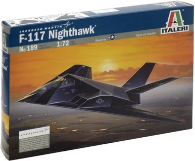 Italeri 0189 F-117A Nighthawk Stealth Fighter 1/72 Scale Model Kit