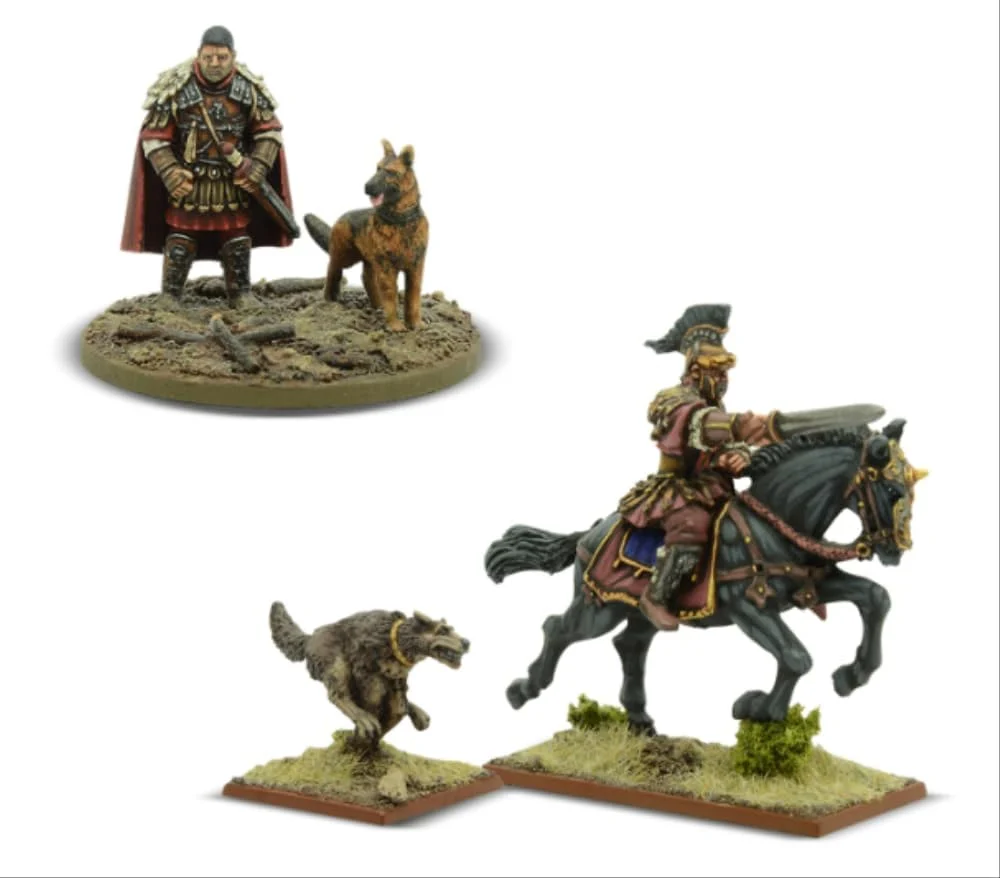 Hail Caesar “Strength & Honour” Roman Generals (Gladiator) 28 mm Scale Model Figures - Warlord Games