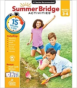 Summer Bridge Activities Workbook Grade 3-4 Paperback