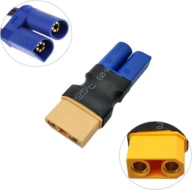 Hobbywurks HBYC2021 Male EC5 to Female XT90 Adapter, 1 Piece
