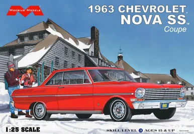 Moebius Models 2319 1963 Chevrolet Nova SS Coupe 1/25 Scale Model Kit