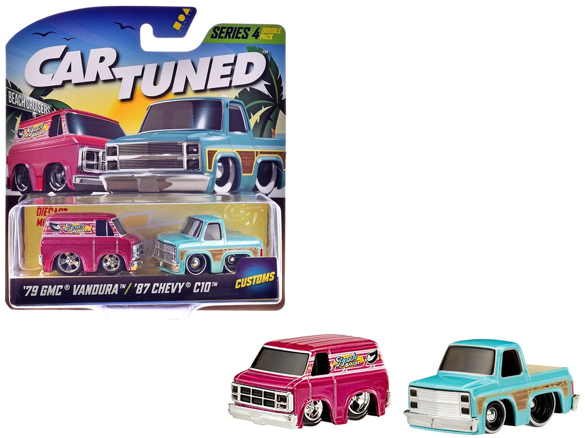"Customs" Series 4 Double Pack Set of 2 Cars Diecast Model Cars by CarTuned - Car Tuned