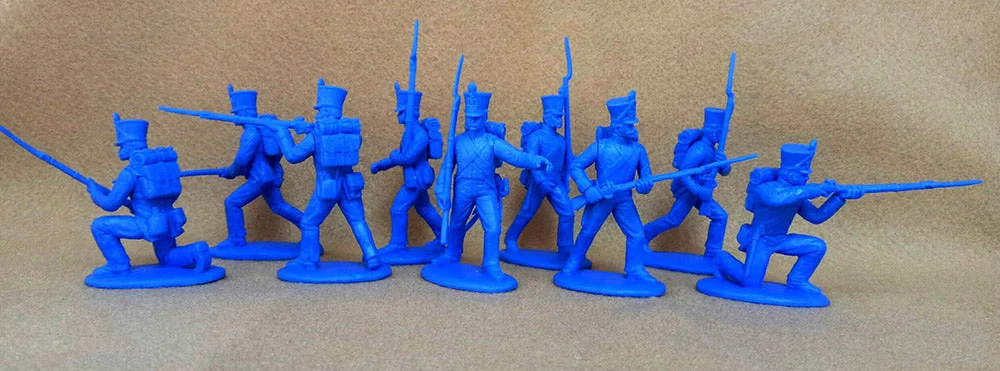 Napoleonic Wars French Fusiliers 1812 –1815, 54 mm (1/32) Scale Plastic Figures - Expeditionary Force