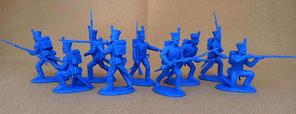 Napoleonic Wars French Grenadiers & Voltguers, 54 mm (1/32) Scale Plastic Figures - Expeditionary Force