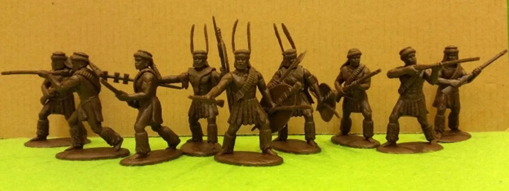 Zulu War, Zulu with Rifles Including Zulu Officers, 54 mm (1/32) Scale Plastic Figures - Expeditionary Force