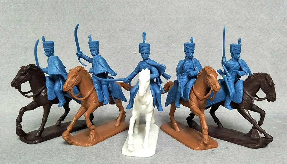 Napoleonic Wars British Hussars 1803 –1815, 54 mm (1/32) Scale Plastic Figures - Expeditionary Force