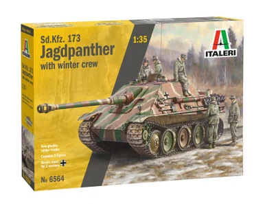 1/35 Sd.Kfz. 173 Jagdpanther with Winter Crew (5 figures) - ITA6564