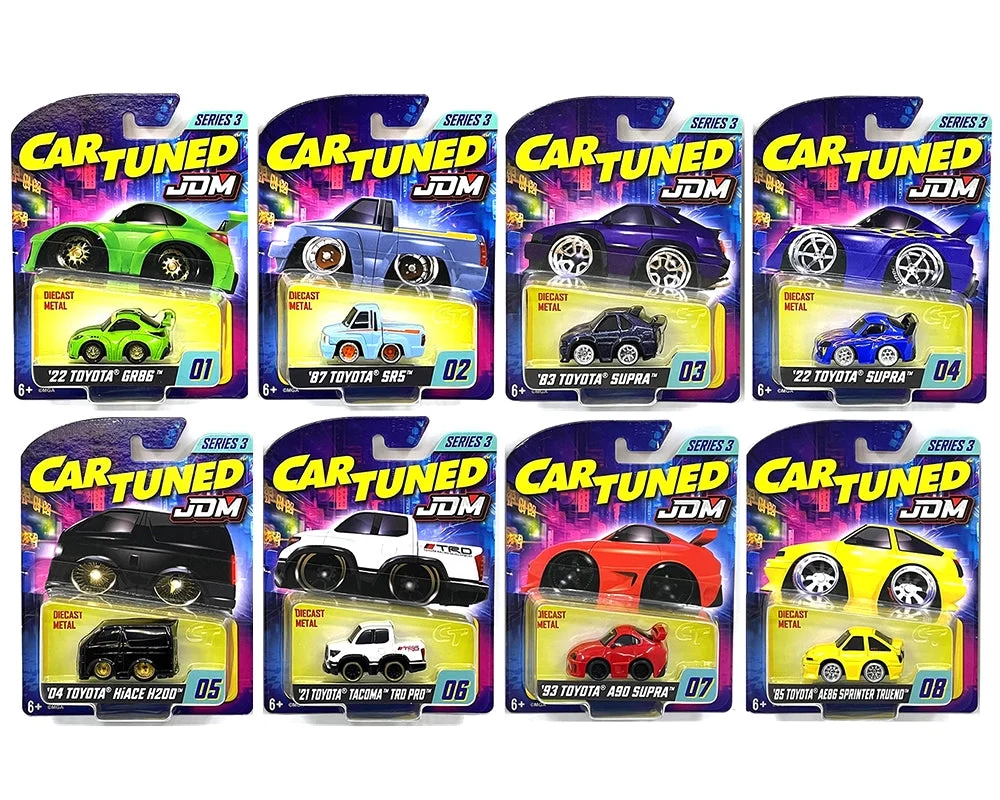 JDM Tuners Series 3 Set of 8 Pieces Diecast Model Cars by CarTuned - Car Tuned