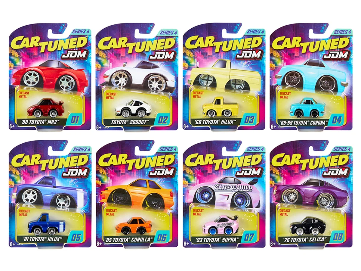 JDM Tuners Series 4 Set of 8 Pieces Diecast Model Cars by CarTuned - Car Tuned