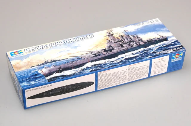 USS Washington Battleship BB-56, 1:700 Scale Model Kit