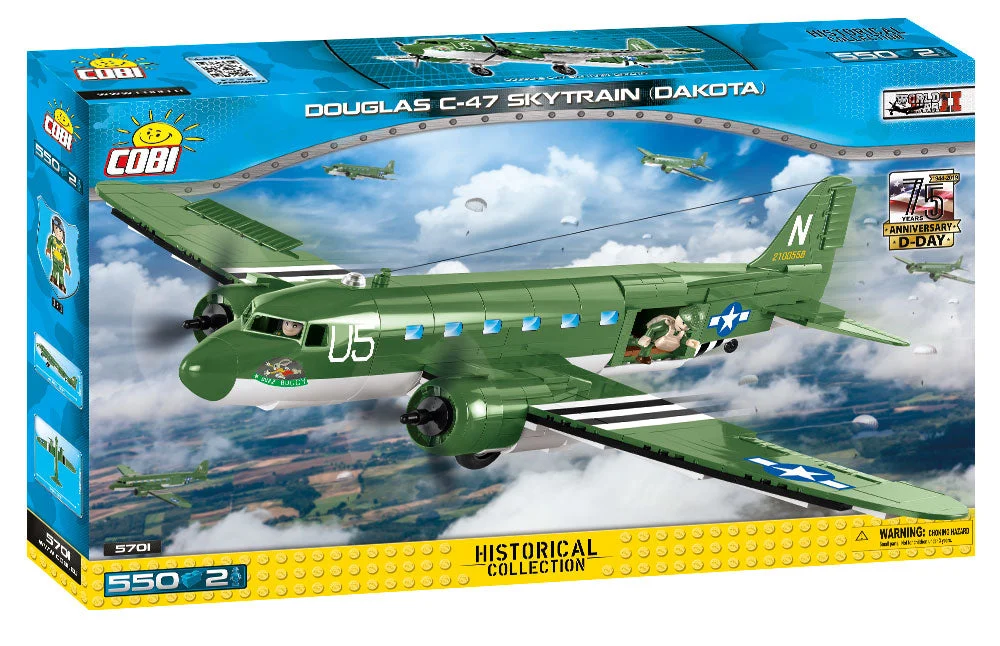 Douglas C-47 Skytrain (Dakota), 550 Piece Block Kit