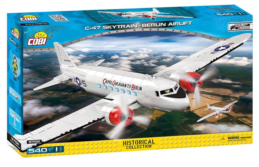 Douglas C-47 Skytrain (Dakota) Berlin Airlift 540 Piece Block Kit