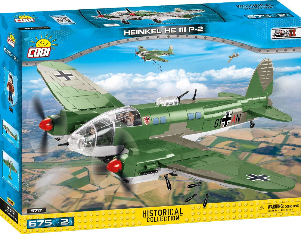 Heinkel He 111 P2, 675 Piece Block Kit - Cobi