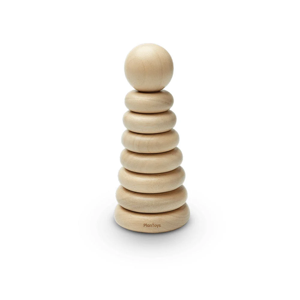 Stacking Ring Natural Colored - Plan Toys
