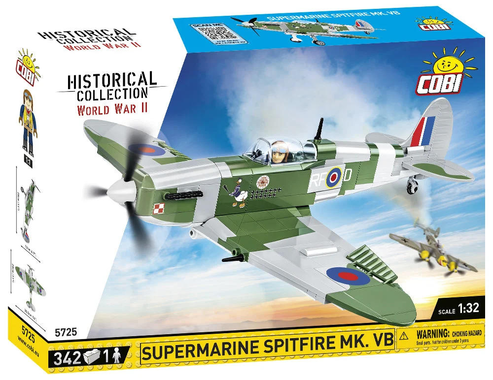 Supermarine Spitfire Mk VB, 342 Piece Block Kit - Cobi