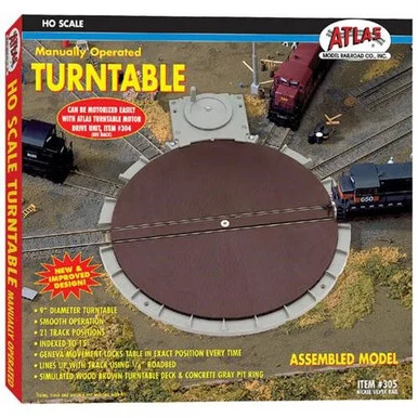 Atlas Model Railroad 305 HO Manual Turntable