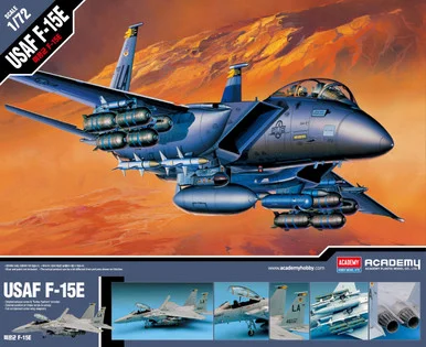 Academy Models 12478 F-15E Strike Eagle Fighter 1/72 Scale Model Kit
