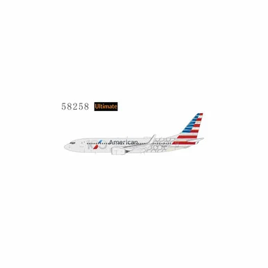 American Airlines Boeing 737-800 Reg: N840NN "100th Anniversary" 58258 Scale 1:400