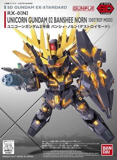 Bandai 5065628 #15 SDEX RX-0[N] Unicorn Gundam 02 Banshee Norn Model Kit