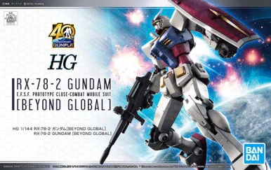 Bandai 5058205 RX-78-2 Gundam Beyond Global HG 1/144 Scale Model Kit