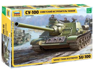 Zvezda 3688 1/35 Soviet Su100 Tank Destroyer - Zvezda Models