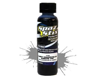 Spaz Stix 15700 Candy Black Window Tint / Shadow Airbrush Paint 2oz