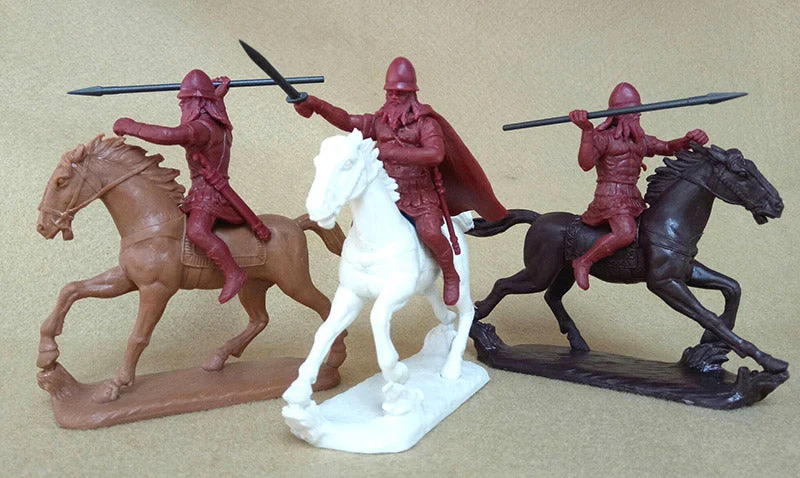 Wars of Classical Greece: Spartan Cavalry, 60 mm (1/30) Scale Plastic Figures - Expeditionary Force