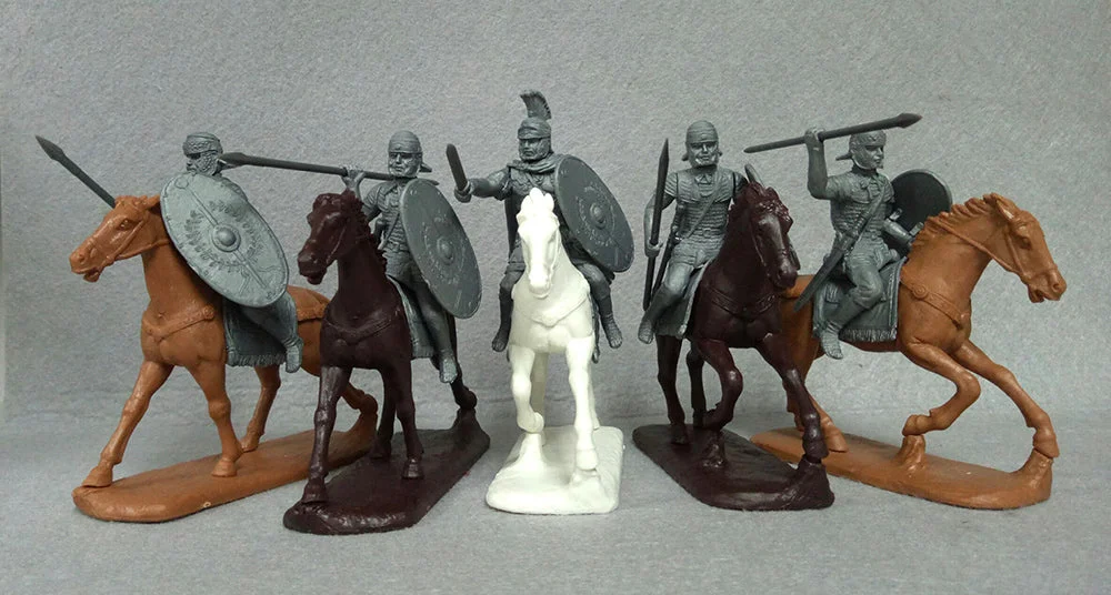 Early Imperial Roman Mounted Auxiliaries, 60 mm (1/30) Scale Plastic Figures - Expeditionary Force