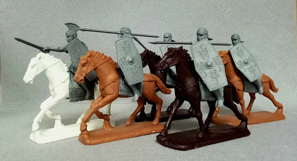 Early Imperial Roman Auxiliary Cavalry, 60 mm (1/30) Scale Plastic Figures - Expeditionary Force
