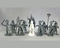 Early Imperial Roman Command, 60 mm (1/30) Scale Plastic Figures - Expeditionary Force